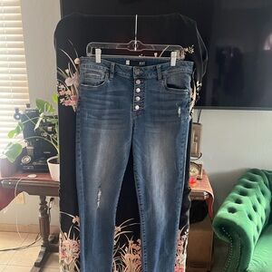 Kut from the Kloth High Rise Dark Blue Jeans